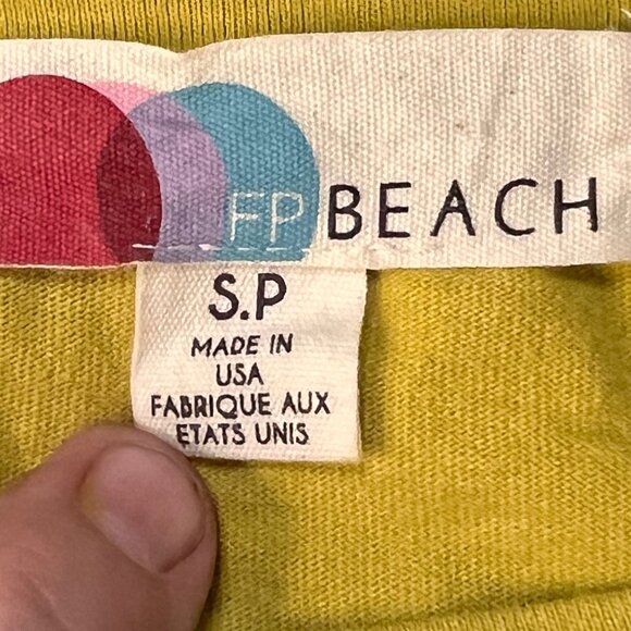 FP Beach Slouchy Lounge Jogger Pants & Scoop Neck Top Set SMALL USA 100% Cotton - Picture 8 of 16